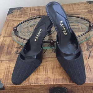 Lauren by Ralph Lauren kitten heel slides